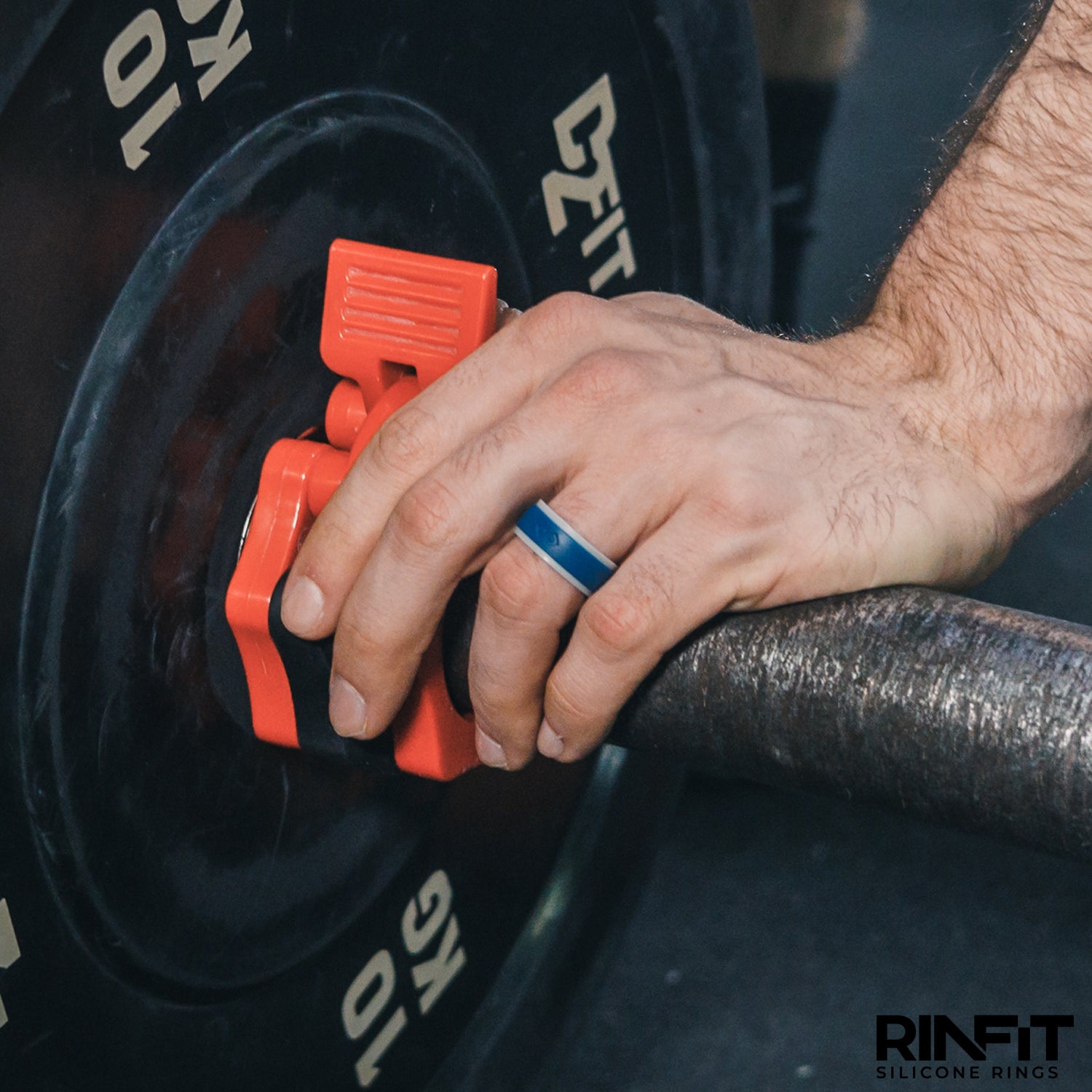 Men's Infinity Silicone Ring, Rinfit-Air. Comfortable & Durable Wedding Band.