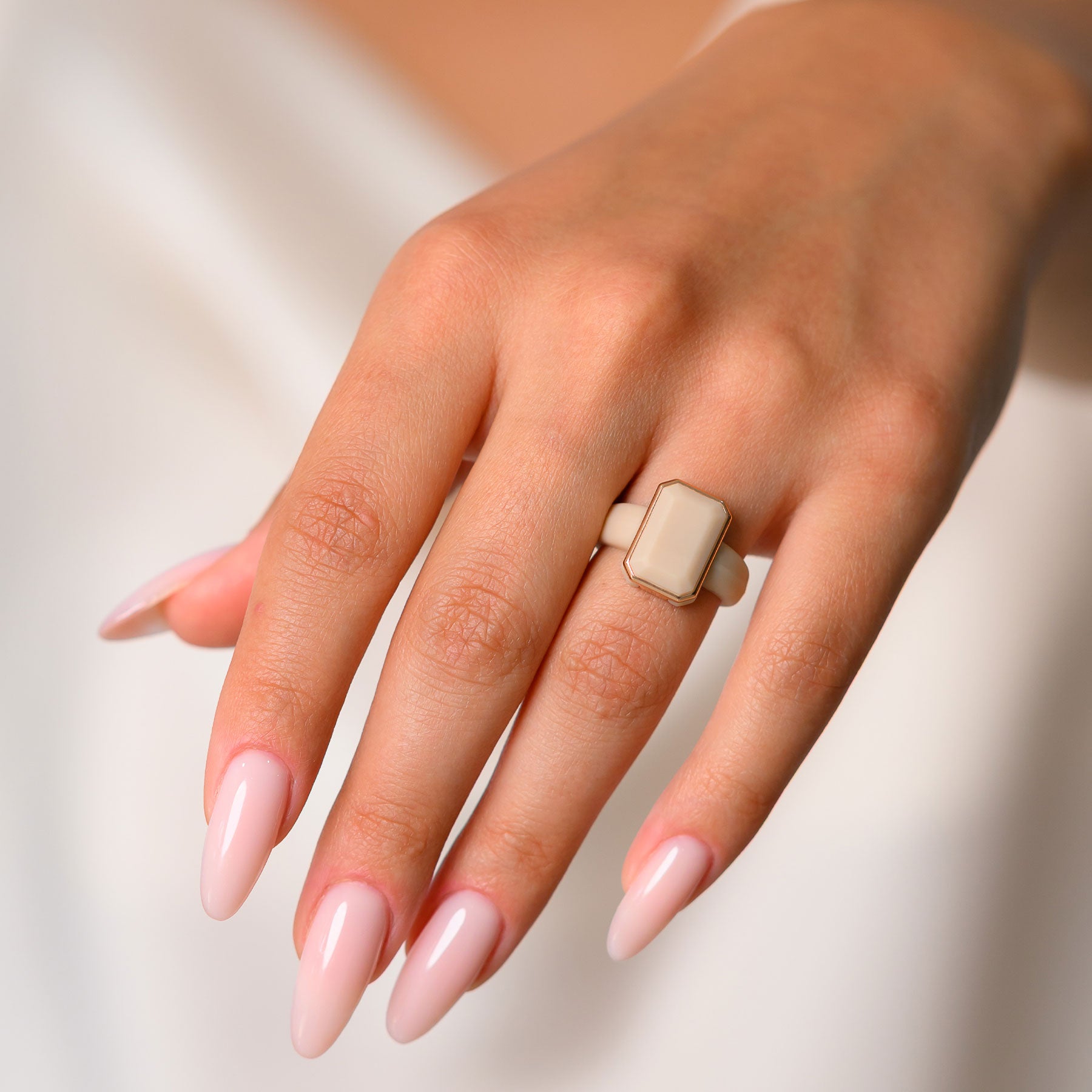 Emerald Collection- Silicone Rings for Women with Metal Frame - Patented Design