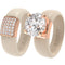 Set Silicone Ring – 7mm Round Solitaire CZ | Patented Design - GlowStone Collection