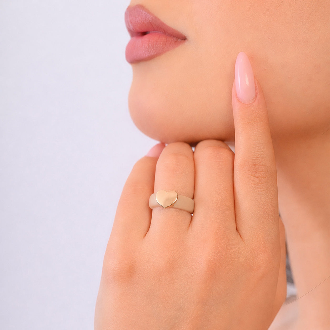 Heart Collection - Women's Silicone Rings with Metal - Patent Design