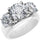 Rinfit Silicone Ring with Three Round CZ Stones - Patented
