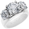 Rinfit Silicone Ring with Three Round CZ Stones - Patented