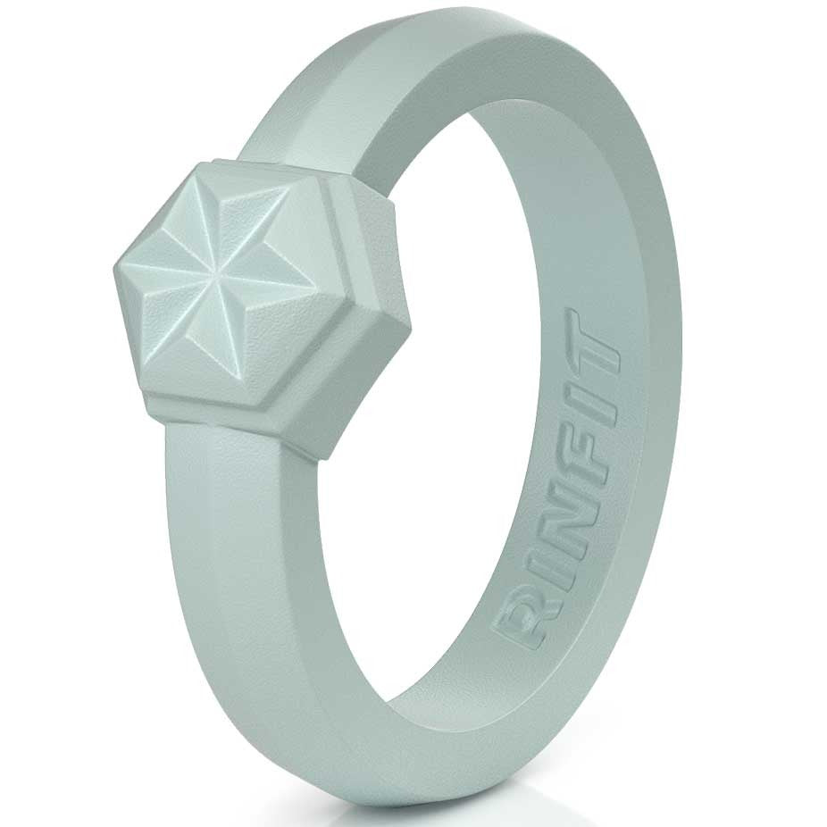 GIFT RING Women's Couture Silicone Engagement Ring. Stylish Design, Comfortable & Durable Wedding Band