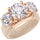 Rinfit Silicone Ring with Three Round CZ Stones - Patented