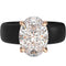 Silicone Ring – 11×8 mm Oval Cut CZ | Patented Design - GlowStone Collection