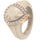 Pear Silicone Ring with Metal Frame & CZ Stones