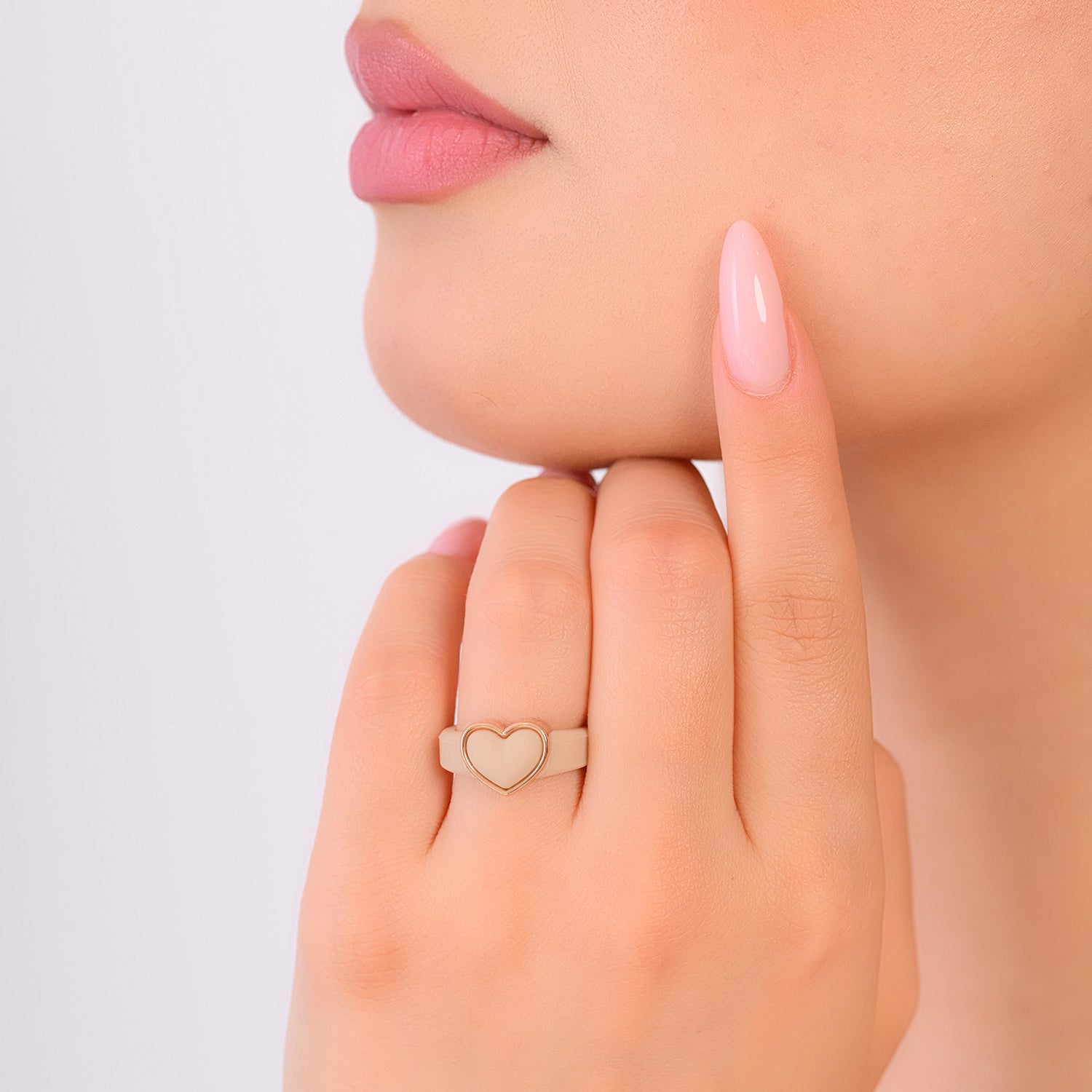 NEW! Heart Frame Collection - Women's Silicone Rings with Metal Heart Frame - Patented Design