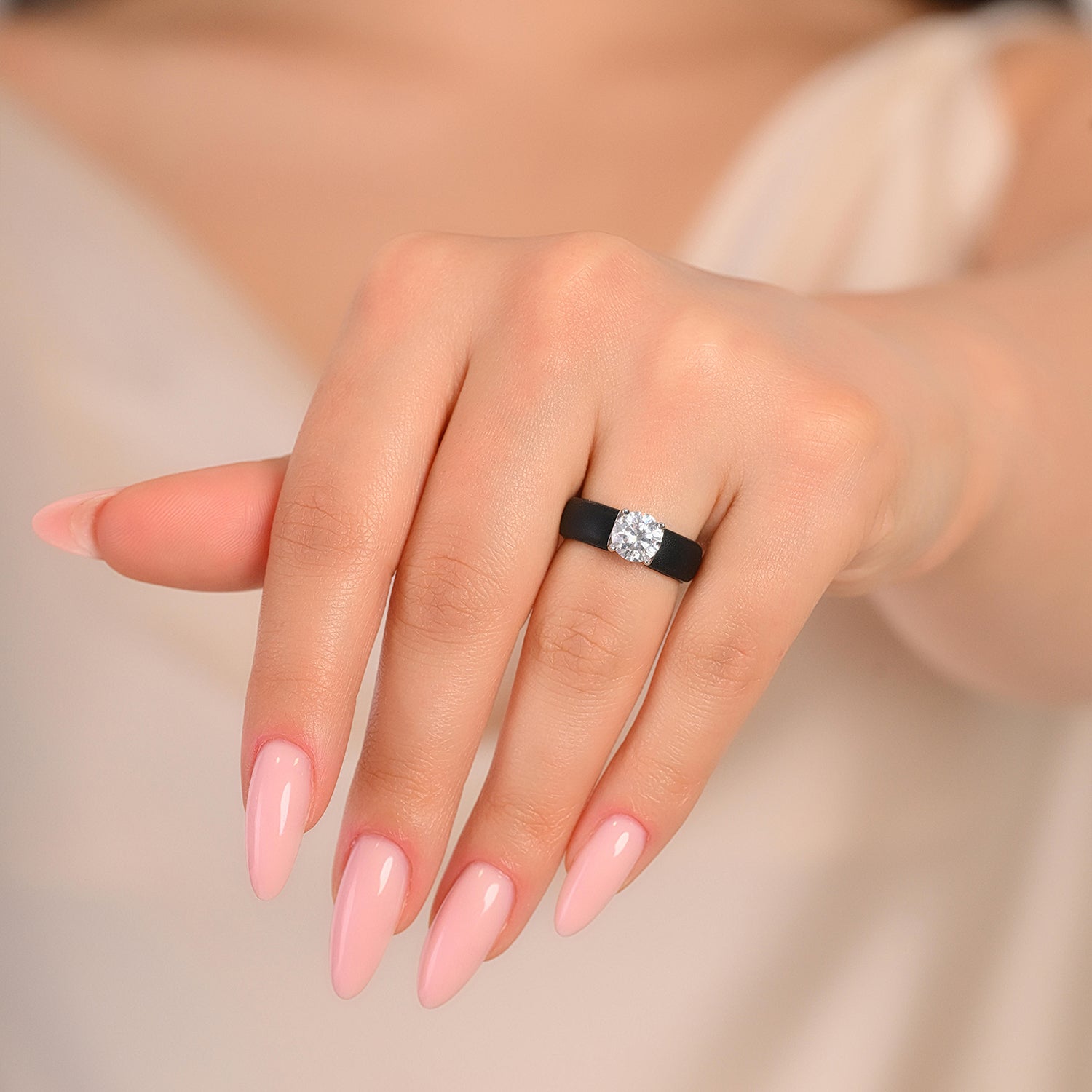 Rinfit Signature Trio – Glowstone Round, Gemstone and Thin Band - Patented Design