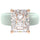 Silicone Ring – 10×8 mm Emerald Cut CZ | Patented Design - GlowStone Collection