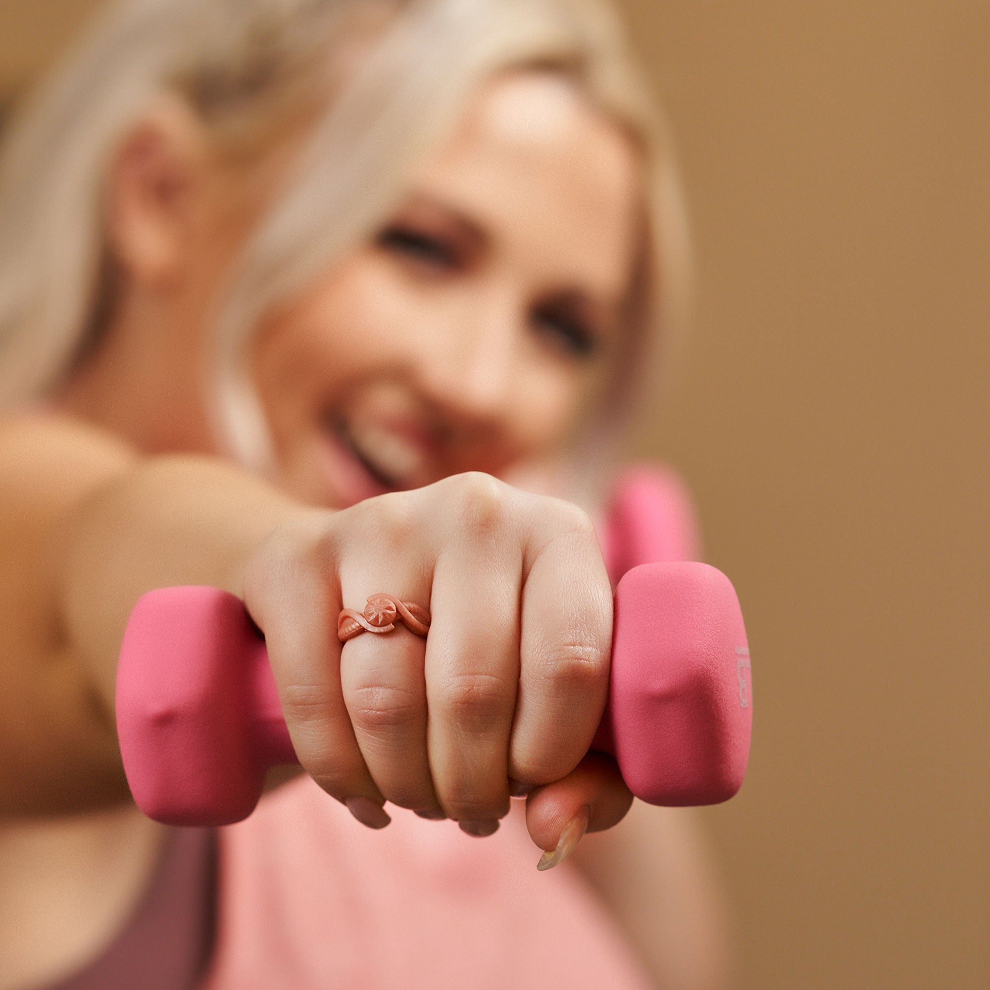 Rinfit Silicone Rings for Women - Round with 2 Stackable Rings