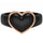 NEW! Heart Frame Collection - Women's Silicone Rings with Metal Heart Frame - Patented Design