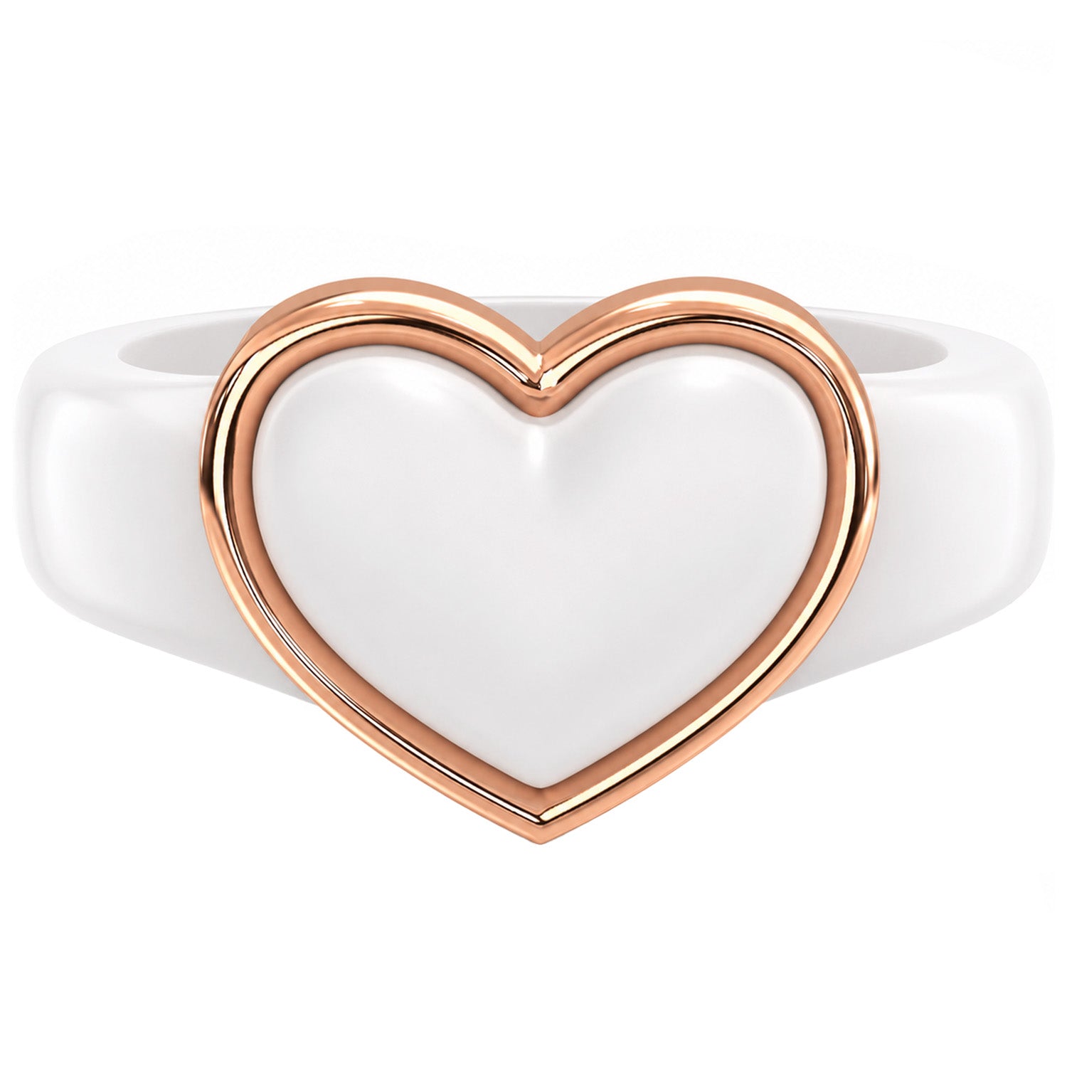 NEW! Heart Frame Collection - Women's Silicone Rings with Metal Heart Frame - Patented Design