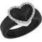NEW! Heart with Metal Frame & CZ Stones - Women's Silicone Rings- Patent Pending Design