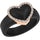 NEW! Heart with Metal Frame & CZ Stones - Women's Silicone Rings- Patent Pending Design
