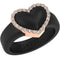 NEW! Heart with Metal Frame & CZ Stones - Women's Silicone Rings- Patent Pending Design