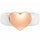 Heart Collection - Women's Silicone Rings with Metal - Patent Design