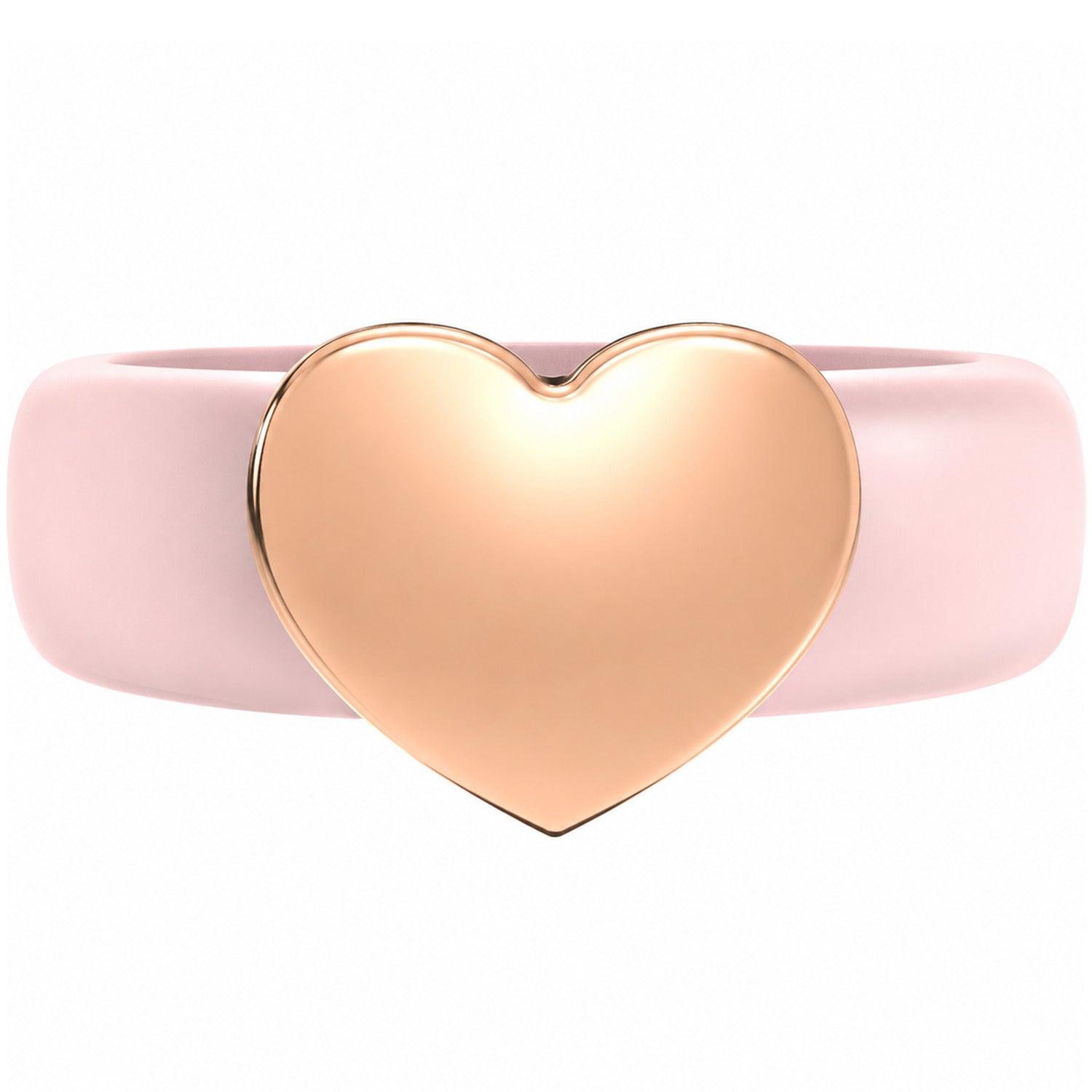 Heart Collection - Women's Silicone Rings with Metal - Patent Design
