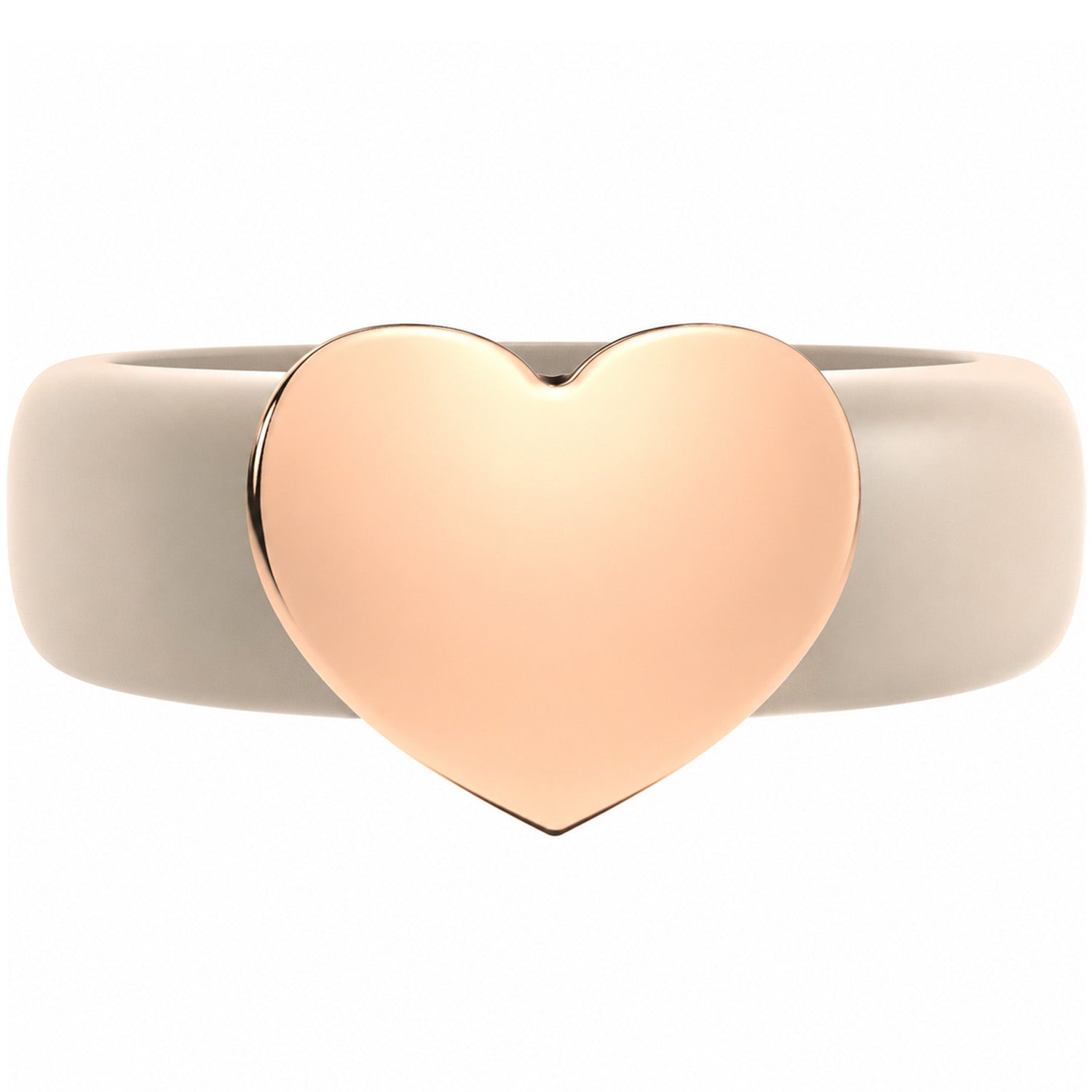 Heart Collection - Women's Silicone Rings with Metal - Patent Design