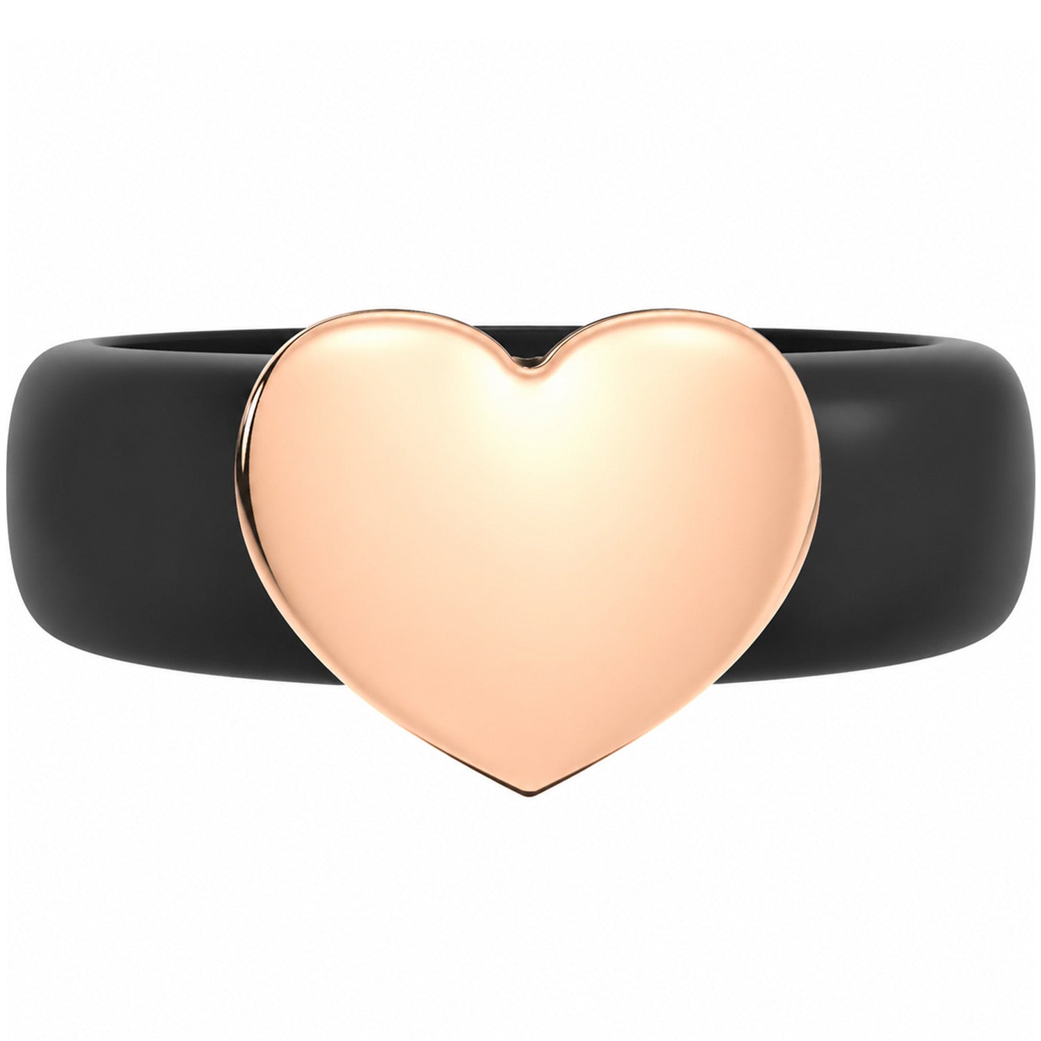 Heart Collection - Women's Silicone Rings with Metal - Patent Design