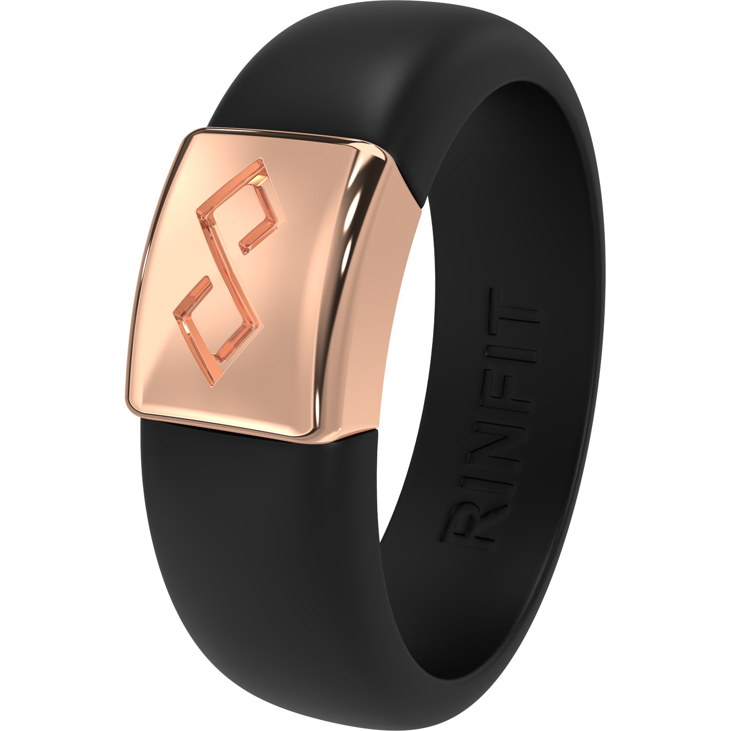 Women's Silicone Wedding Ring with Metal Plate - U.S. Patented Design