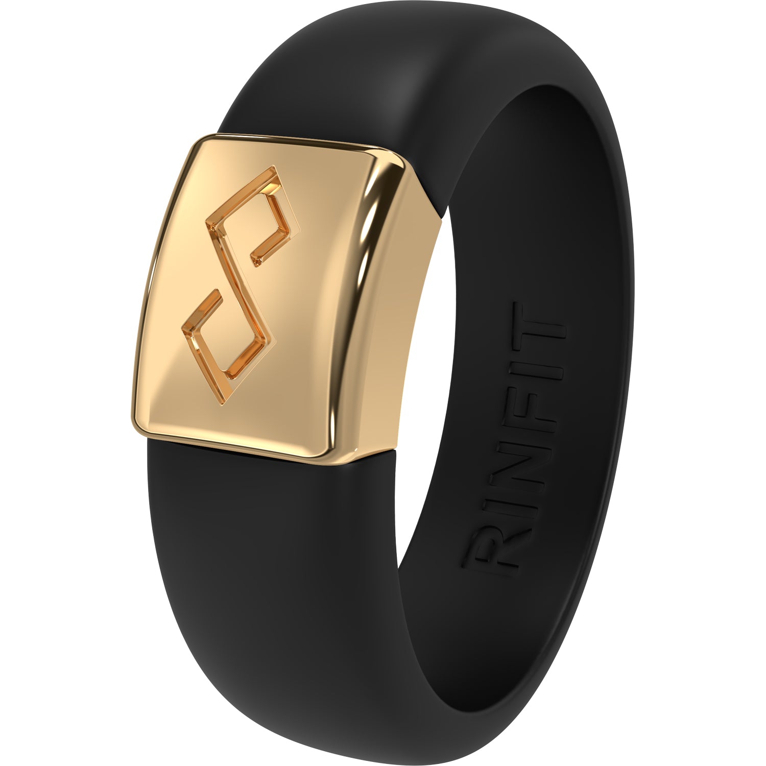 Women's Silicone Wedding Ring with Metal Plate - U.S. Patented Design