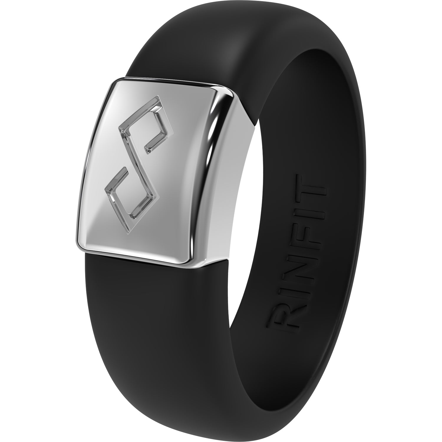 Women's Silicone Wedding Ring with Metal Plate - U.S. Patented Design