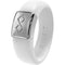 Women's Silicone Wedding Ring with Metal Plate - U.S. Patented Design