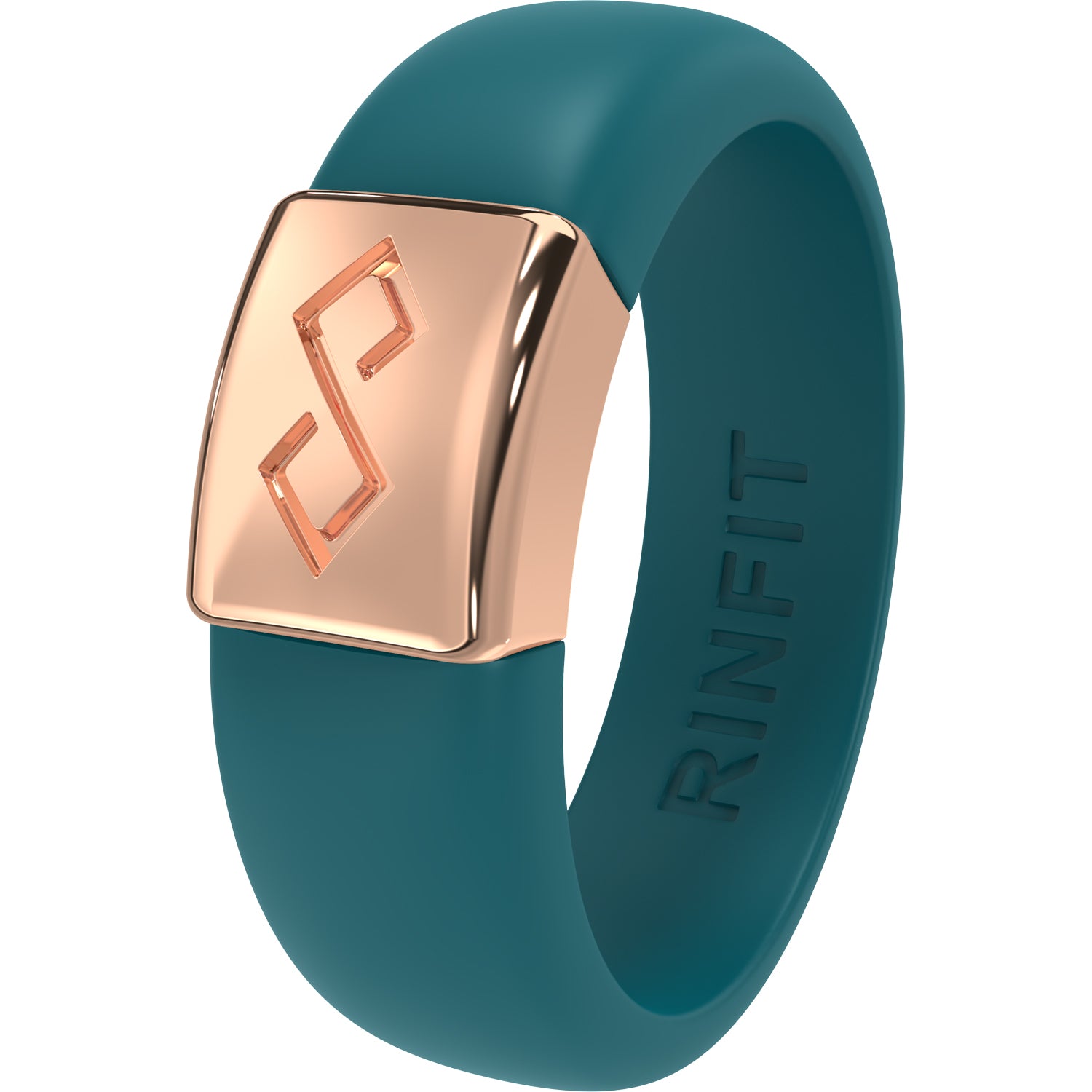 Women's Silicone Wedding Ring with Metal Plate - U.S. Patented Design