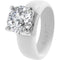 Silicone Ring – 7mm Round Solitaire CZ | Patented Design - GlowStone Collection by Rinfit