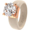 Silicone Ring – 7mm Round Solitaire CZ | Patented Design - GlowStone Collection by Rinfit