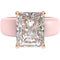 Silicone Ring – 10×8 mm Emerald Cut CZ | Patented Design - GlowStone Collection