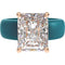 Silicone Ring – 10×8 mm Emerald Cut CZ | Patented Design - GlowStone Collection