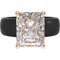 Silicone Ring – 10×8 mm Emerald Cut CZ | Patented Design - GlowStone Collection