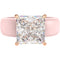 Silicone Ring – 8×8 mm Princess Cut CZ | Patented Design - GlowStone Collection