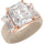 Rinfit Silicone Ring with Three Emerald CZ Stones - Patented