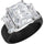 Rinfit Silicone Ring with Three Emerald CZ Stones - Patented