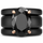 GlowStone Black Oval Cut CZ Ring Set for Women | Stackable 3-Ring Silicone Wedding Ring Set with 12×8 mm Oval CZ | Patented Design