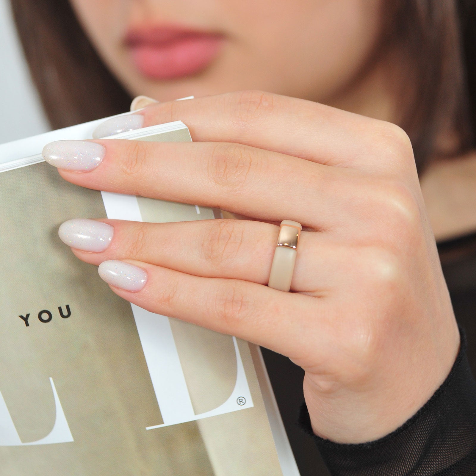 Rinfit Women's Silicone Ring with Stainless Steel Plate | Patented Design