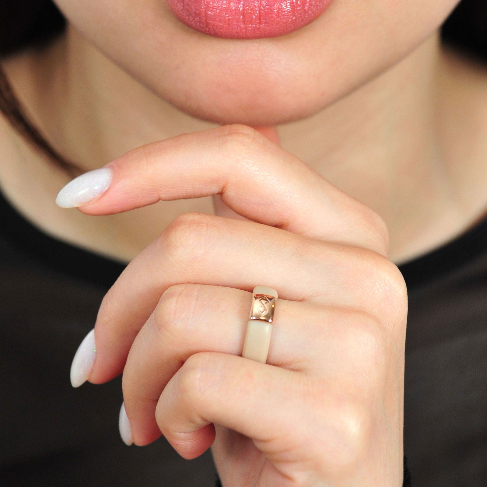 MetalInfinity Collection - Women's Silicone Rings with Metal - Patented Design