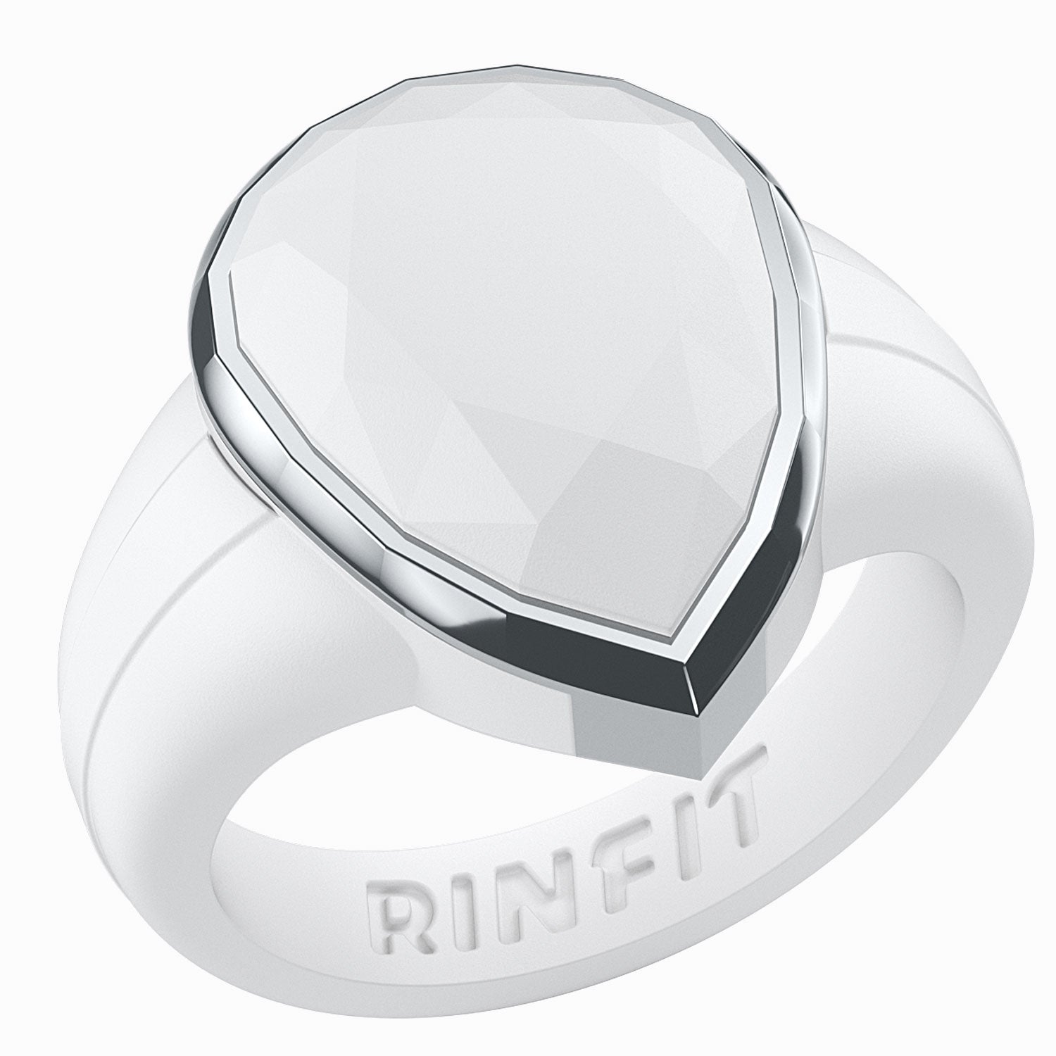 Oversized Pear Collection - Silicone Rings with Metal Frame - Patented Design