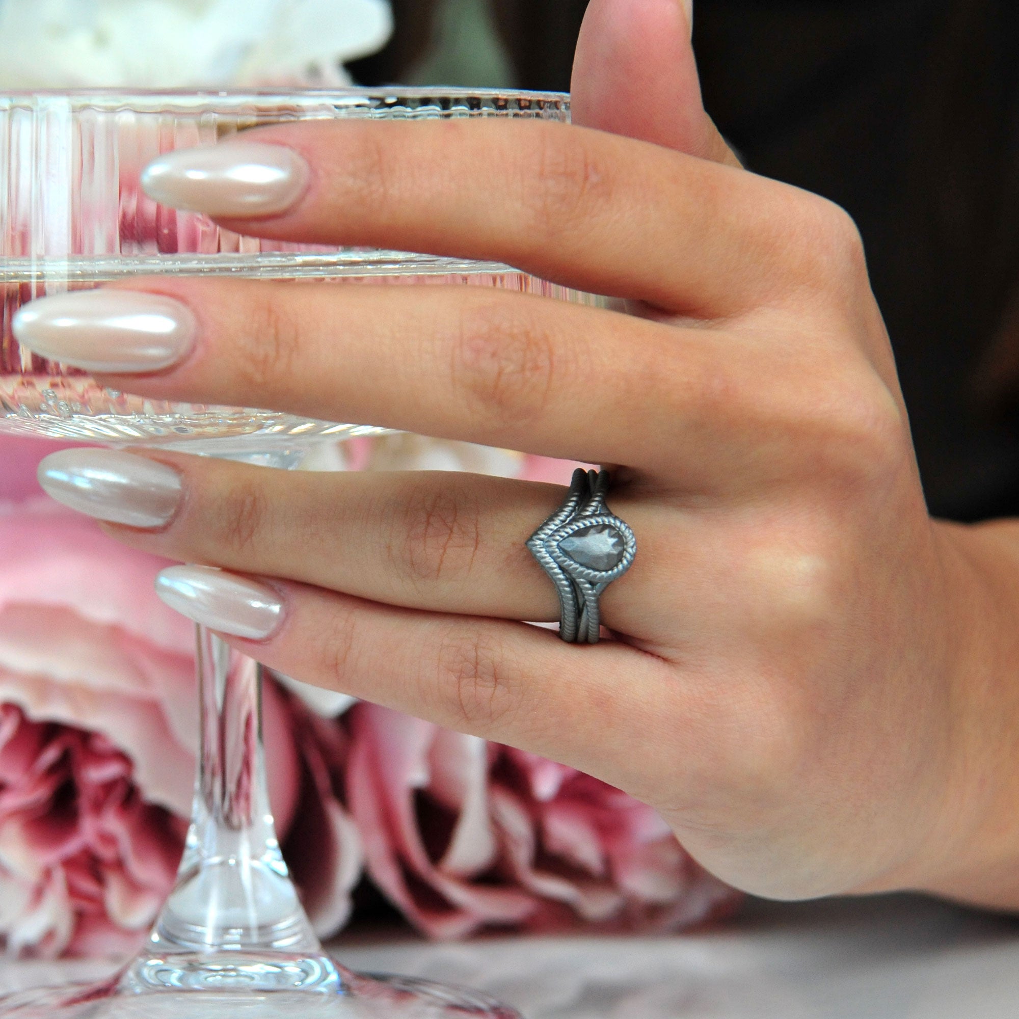 Couple Bundle Silicone Wedding Rings Set#38