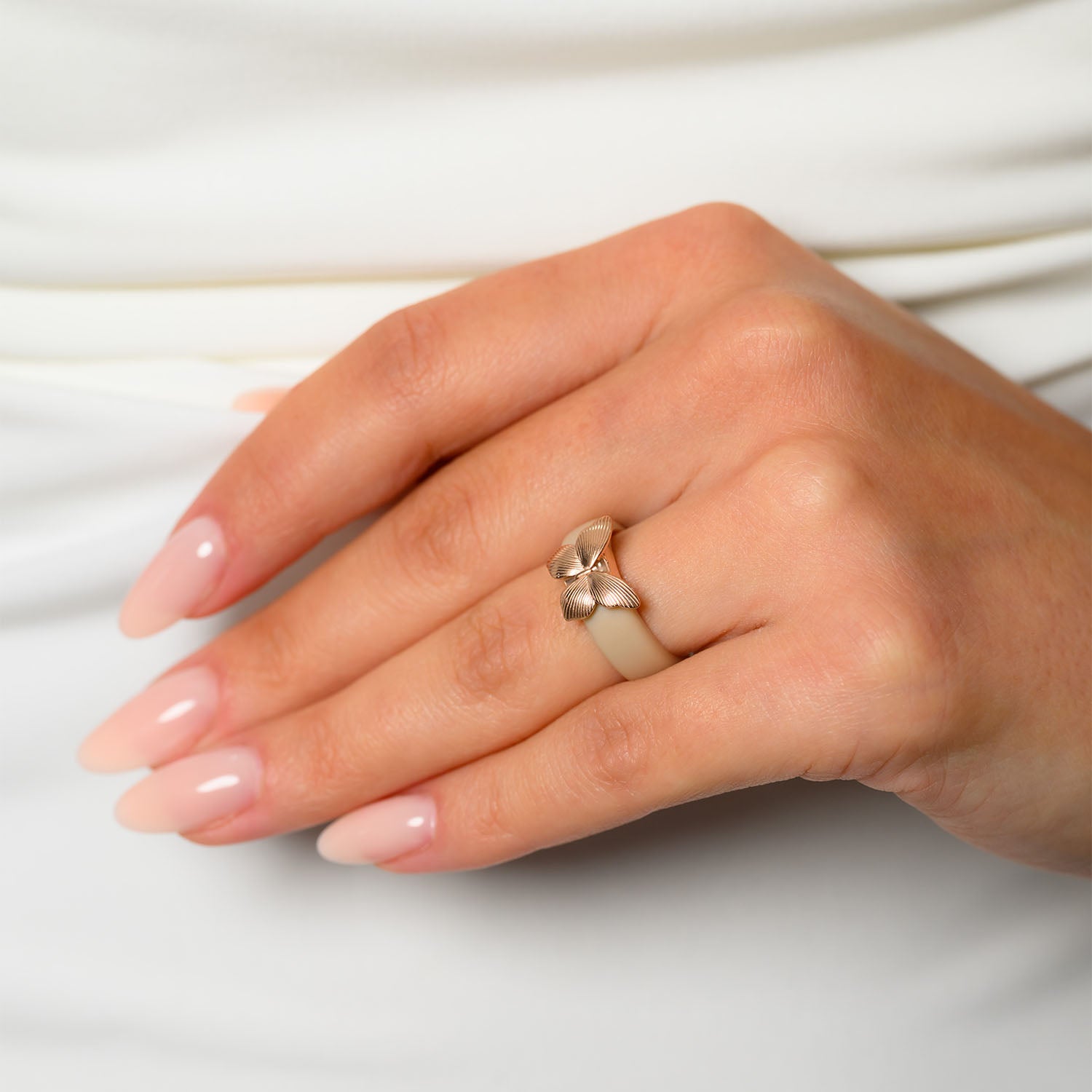 Butterfly Collection - Women's Silicone Rings with Stainless Steel Butterfly - Patent Pending