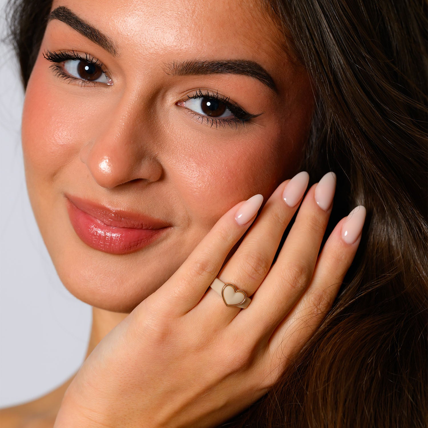 NEW! Heart Frame Collection - Women's Silicone Rings with Metal Heart Frame - Patent Pending Design