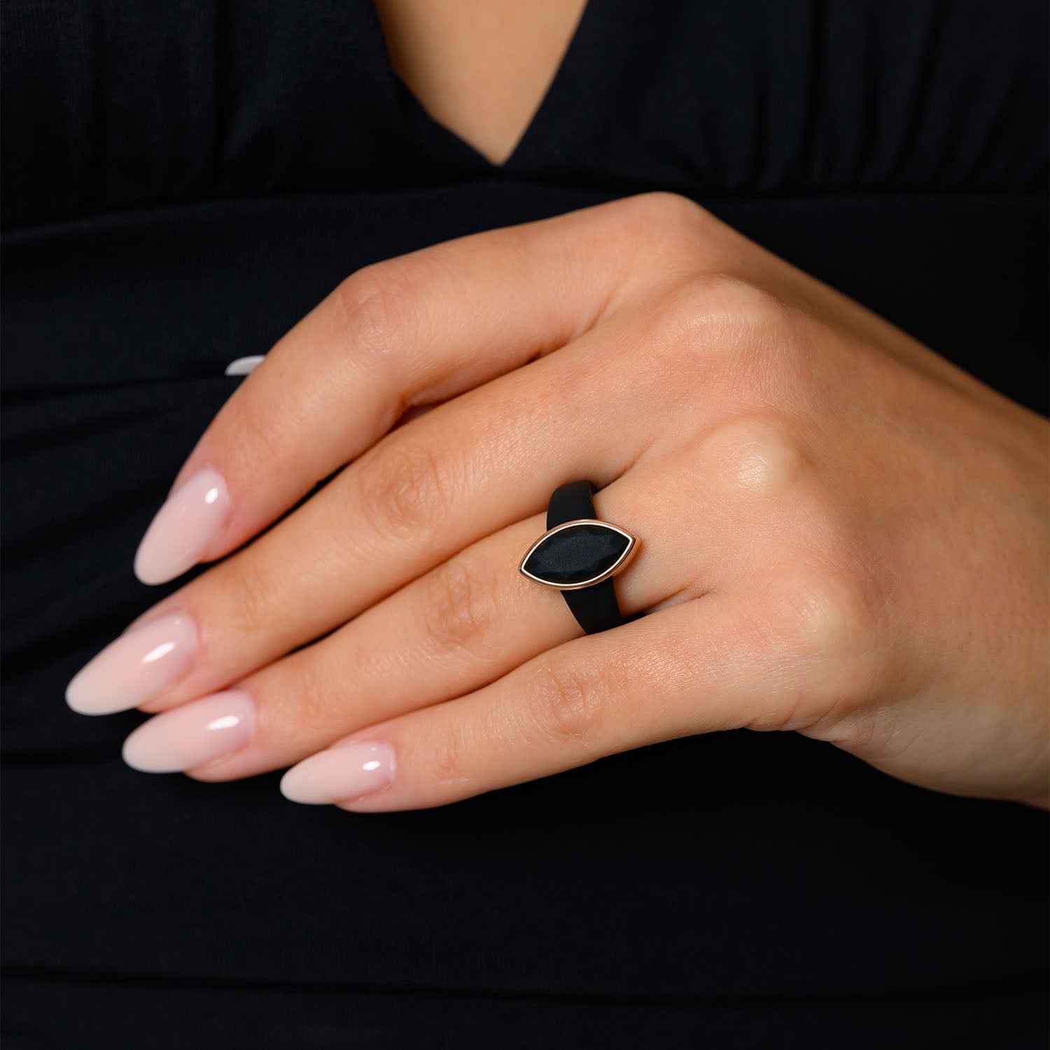 Marquise Collection  - Silicone Rings for Women with Metal Frame - Patent Pending Design