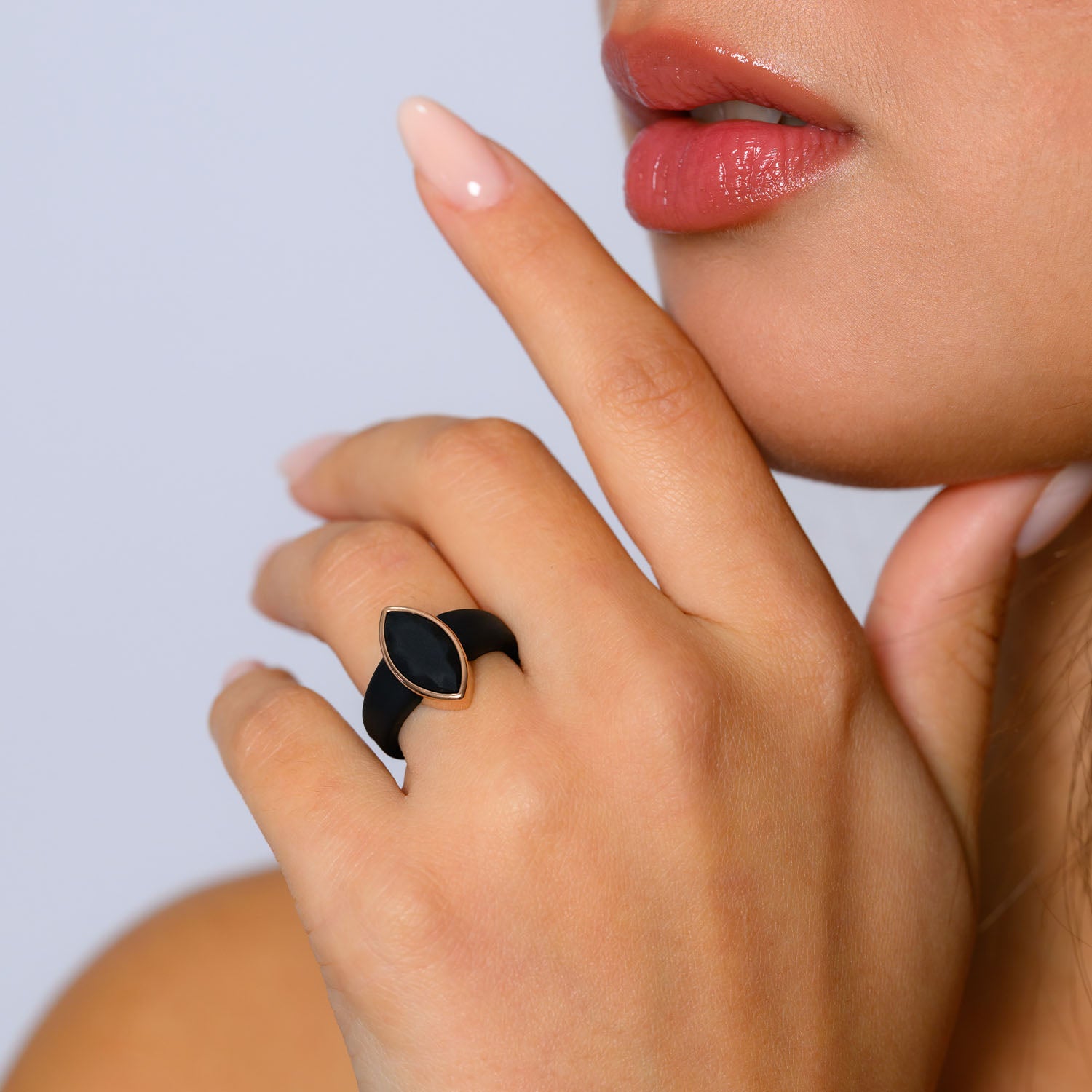 Marquise Collection  - Silicone Rings for Women with Metal Frame - Patent Pending Design