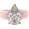 Silicone Ring – 8×12 mm Pear Cut CZ | Patent-Pending Design - GlowStone Collection