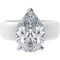 Silicone Ring – 8×12 mm Pear Cut CZ | Patent-Pending Design - GlowStone Collection