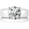 Round Cut CZ Silicone Ring Set for Women, Stackable 2-Ring Set, 7 mm Round Cut CZ | Patented Design - GlowStone Collection