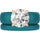 Round Cut CZ Silicone Ring Set for Women, Stackable 2-Ring Set, 7 mm Round Cut CZ | Patented Design - GlowStone Collection