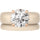Round Cut CZ Silicone Ring Set for Women, Stackable 2-Ring Set, 7 mm Round Cut CZ | Patented Design - GlowStone Collection